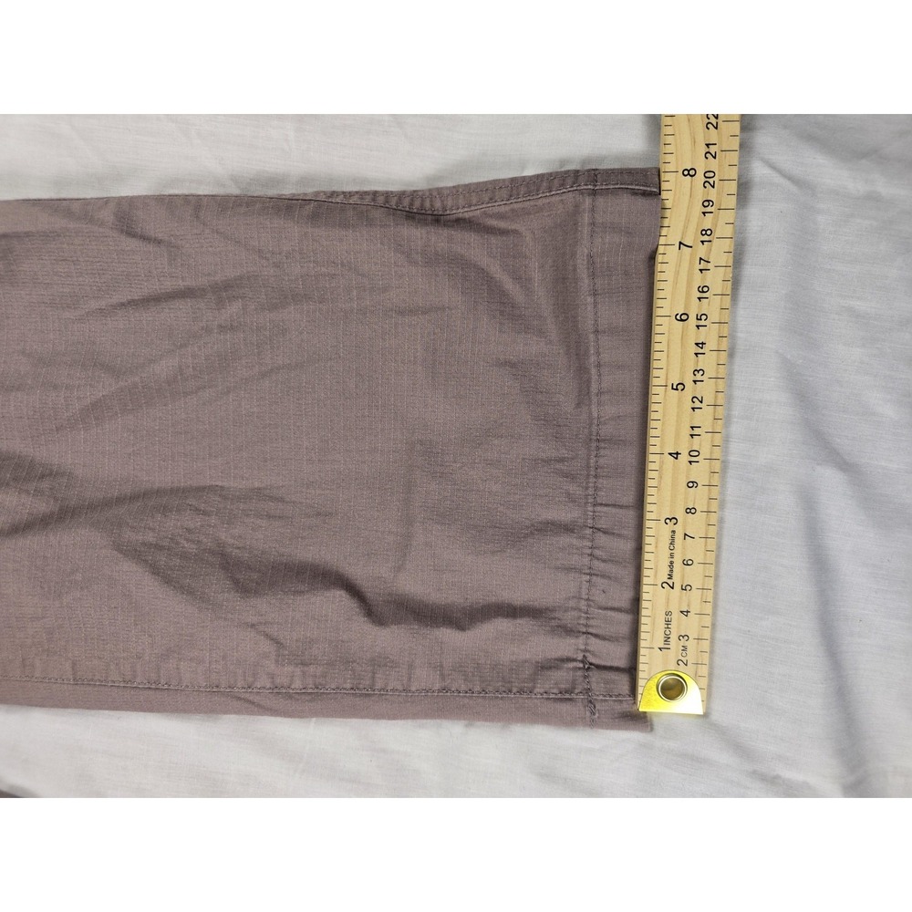 Vuori Pants Womens XS Brown Wide Leg Crop Elastic Waist Zip Pocket Stretch - Picture 4 of 9